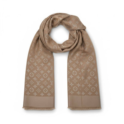 Louis Vuitton Monogram Beige Luxury Scarf 🤎✨👑