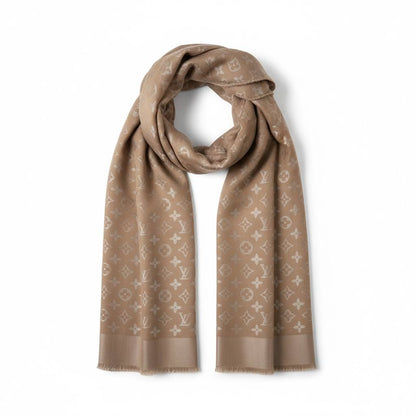 Louis Vuitton Monogram Beige Luxury Scarf 🤎✨👑