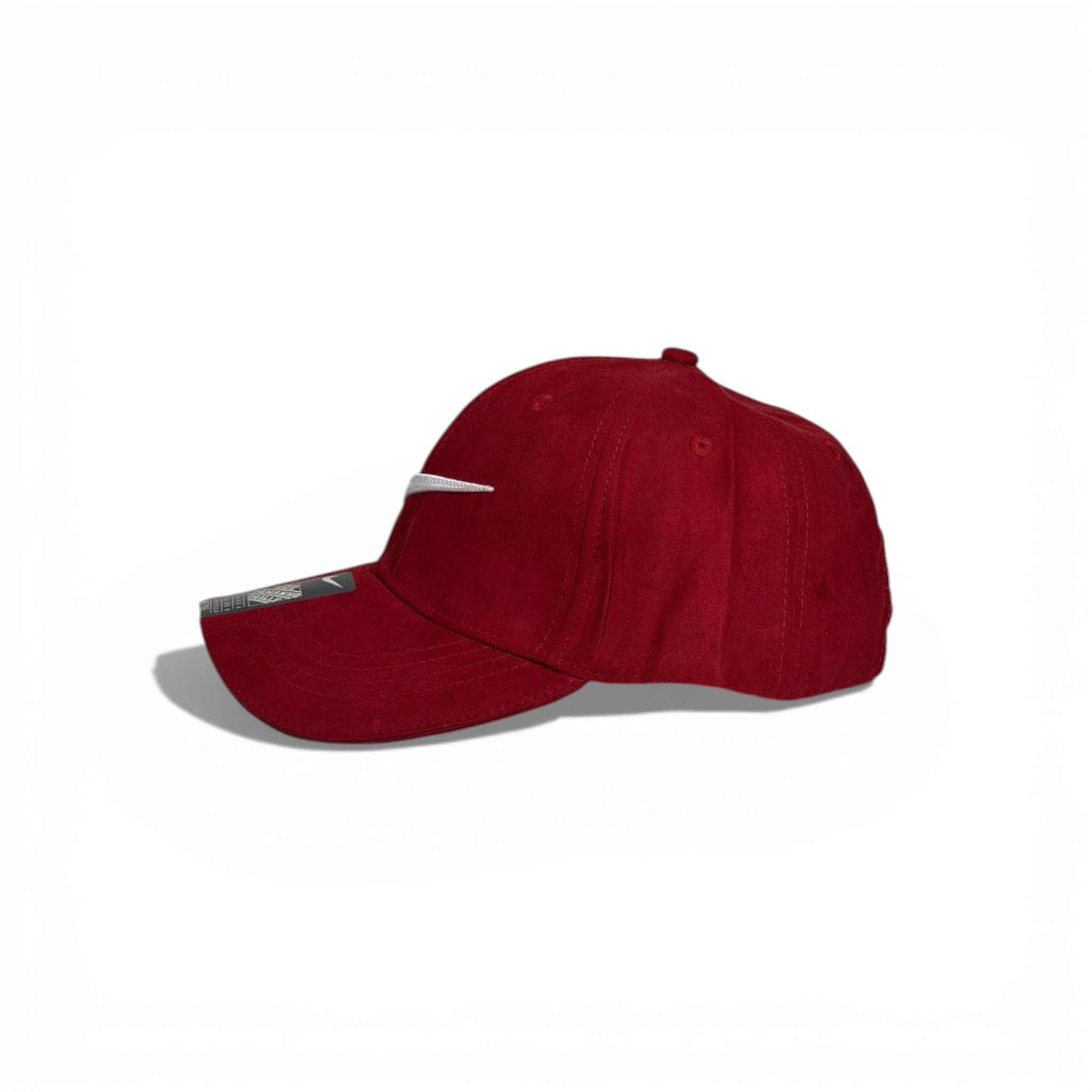 🔴🔥 Nike Red Suede Swoosh Cap – Bold Sporty Luxury Style 🔥🔴