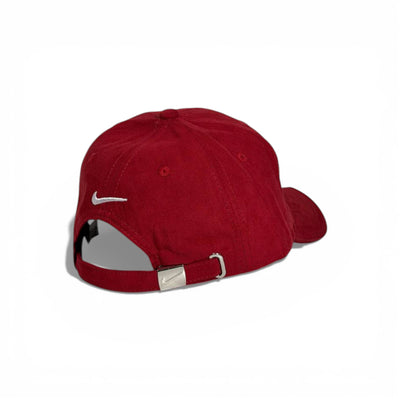 🔴🔥 Nike Red Suede Swoosh Cap – Bold Sporty Luxury Style 🔥🔴