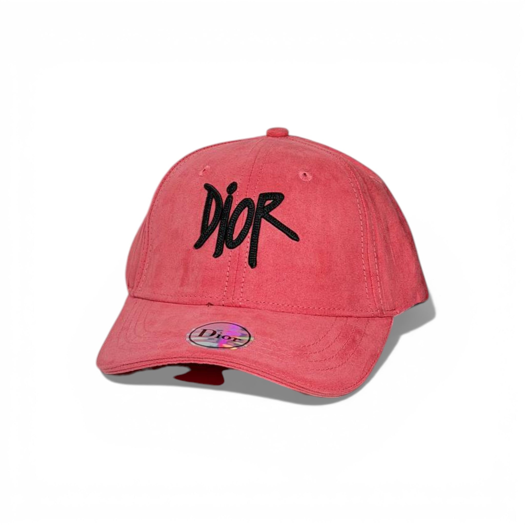 🧢 DIOR Signature Pink Suede Baseball Cap 💖✨