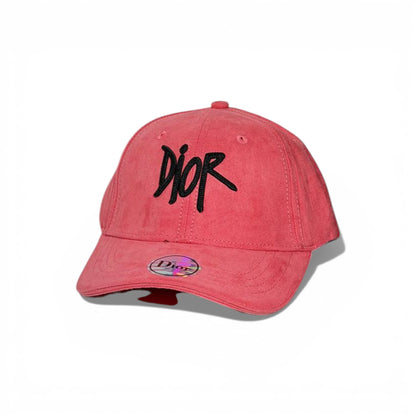 🧢 DIOR Signature Pink Suede Baseball Cap 💖✨