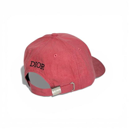 🧢 DIOR Signature Pink Suede Baseball Cap 💖✨