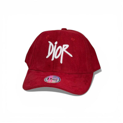 🧢 DIOR Signature Red Suede Baseball Cap ❤️✨