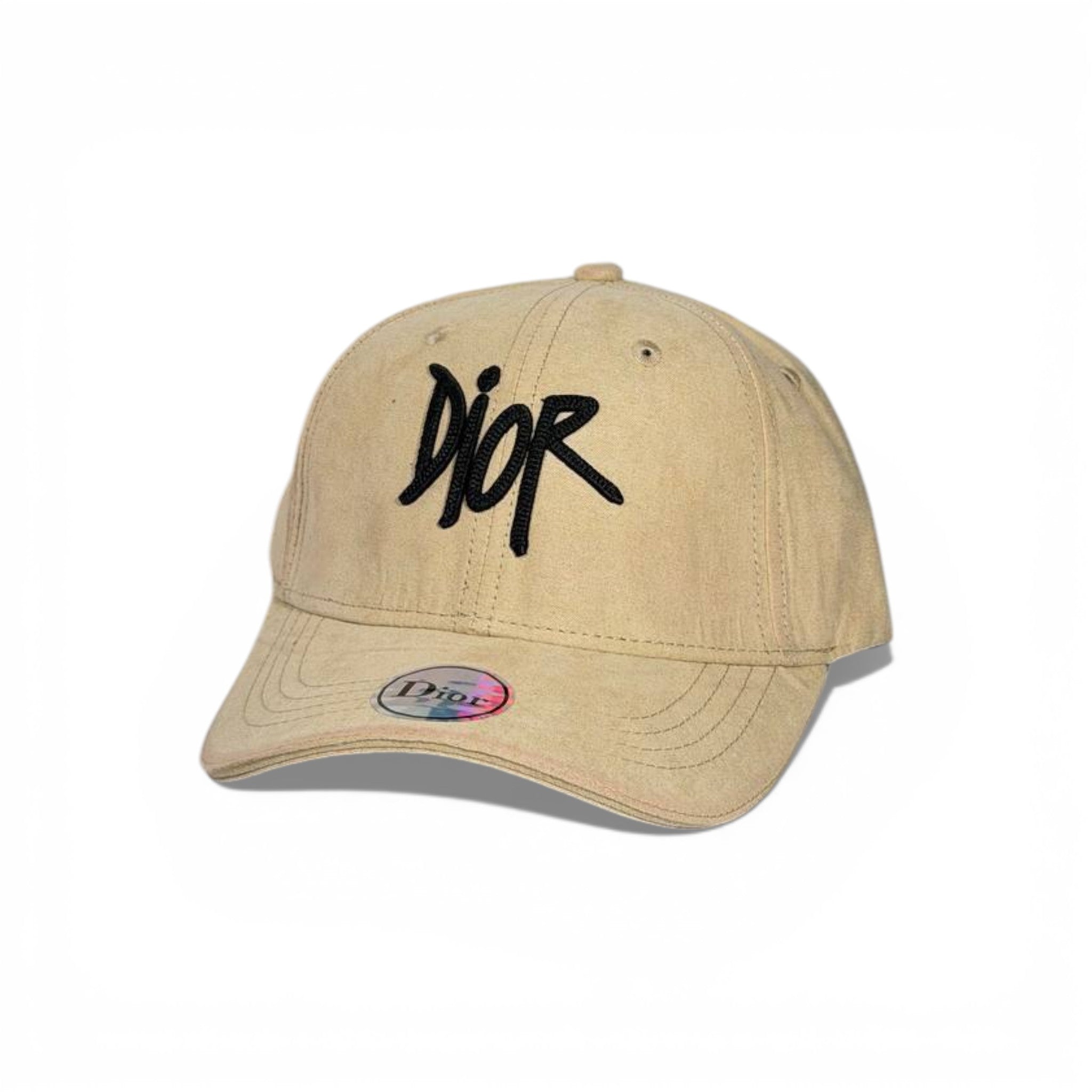 🧢 DIOR Signature Beige Suede Baseball Cap 🤎✨