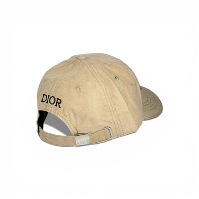 🧢 DIOR Signature Beige Suede Baseball Cap 🤎✨