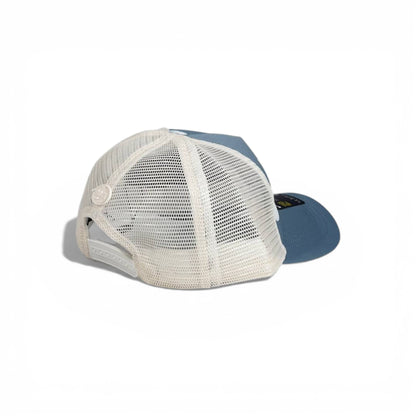 🧢 Nike Swoosh Dusty Blue Trucker Baseball Cap 💙🤍