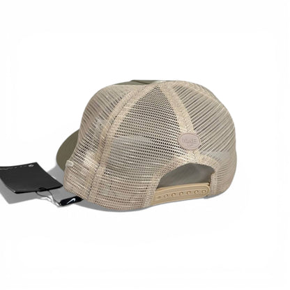 🧢 Nike Swoosh Olive Green Trucker Baseball Cap 🌿🤍