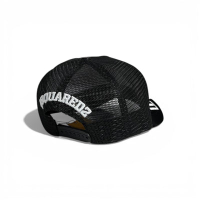 🧢 Dsquared2 ICON Graphic Black Trucker Cap 🖤🔥