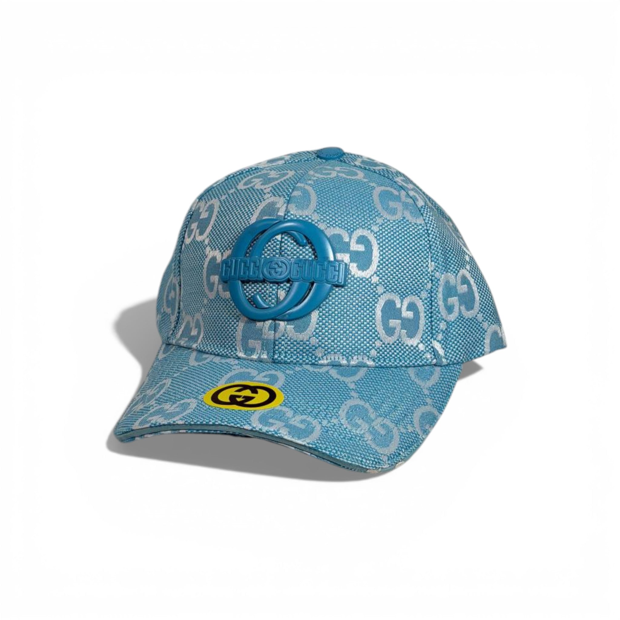 🧢 Gucci GG Monogram Blue Baseball Cap 💎💙