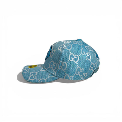 🧢 Gucci GG Monogram Blue Baseball Cap 💎💙