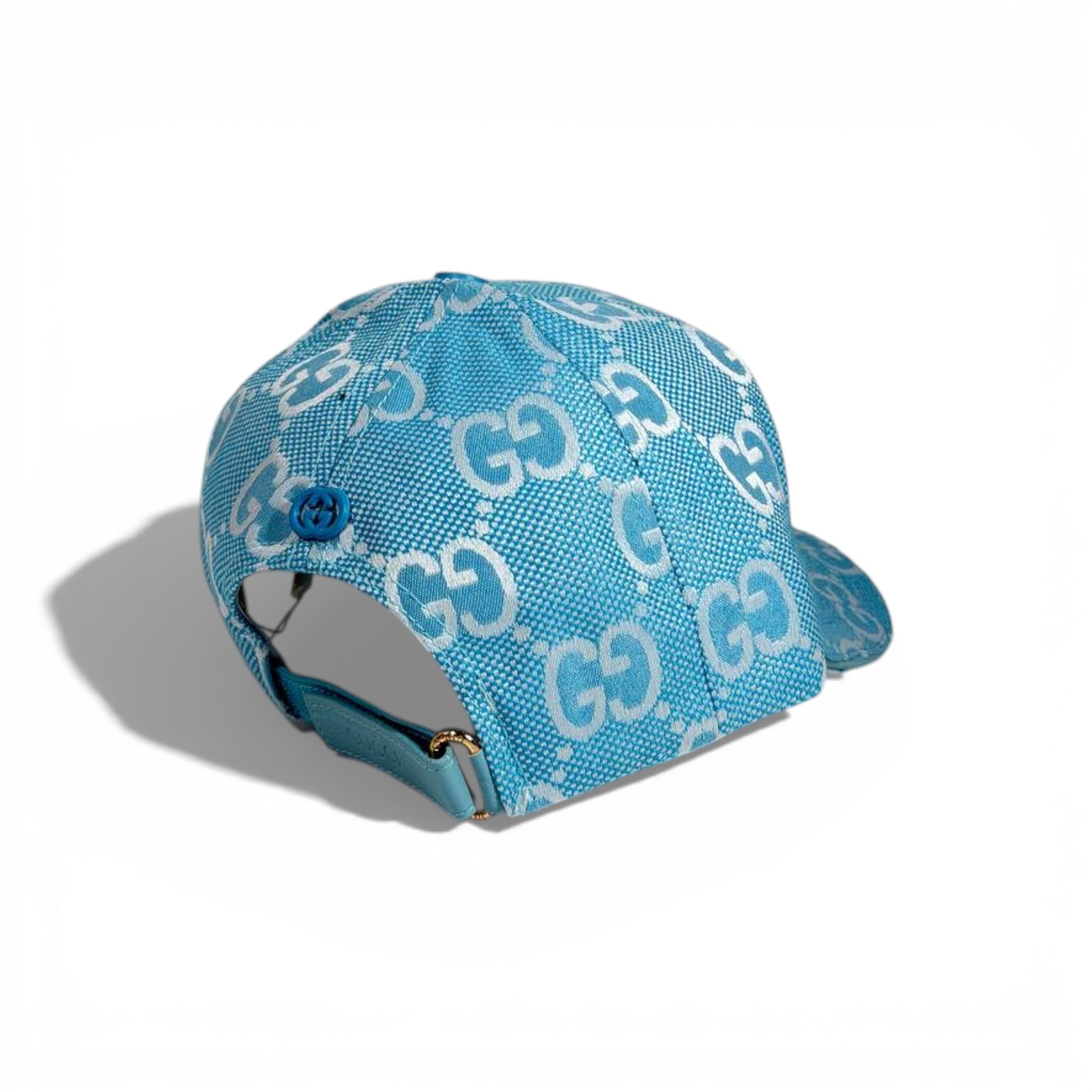 🧢 Gucci GG Monogram Blue Baseball Cap 💎💙