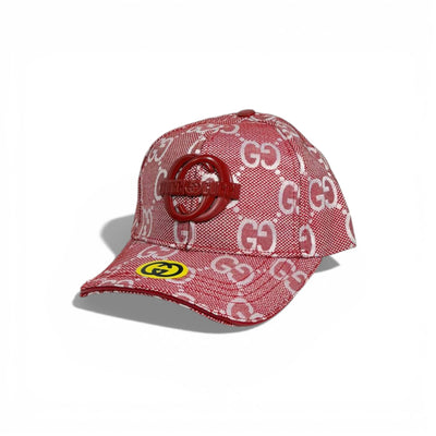 🧢 Gucci GG Monogram Red Baseball Cap ❤️💎