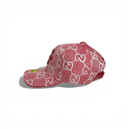 🧢 Gucci GG Monogram Red Baseball Cap ❤️💎