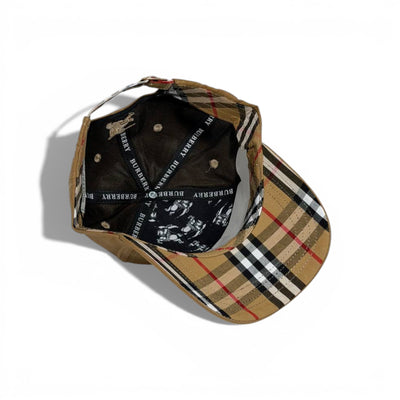 🤎✨Burberry Camel Signature Baseball Cap 🧢🔥