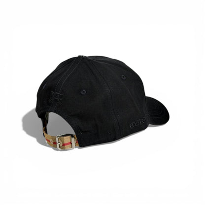 🖤✨Burberry Black Minimal Logo Baseball Cap 🧢🔥