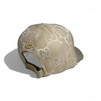 🤎✨ Gucci Beige GG Monogram Baseball Cap 🧢🔥
