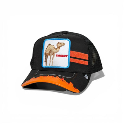 🐫🔥 Goorin Bros Smokin Camel Trucker Cap 🧢🖤