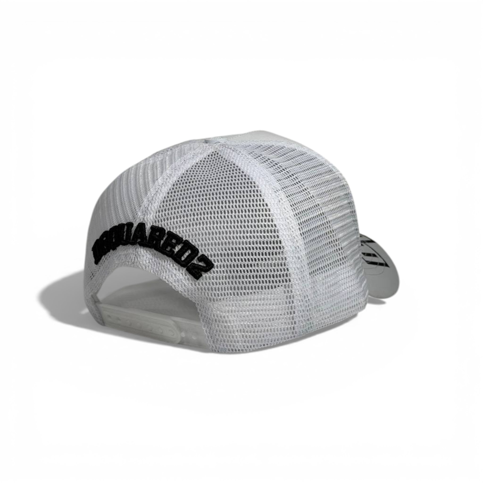 🤍 Dsquared2 Icon Graphic White Trucker Cap 🧢🔥
