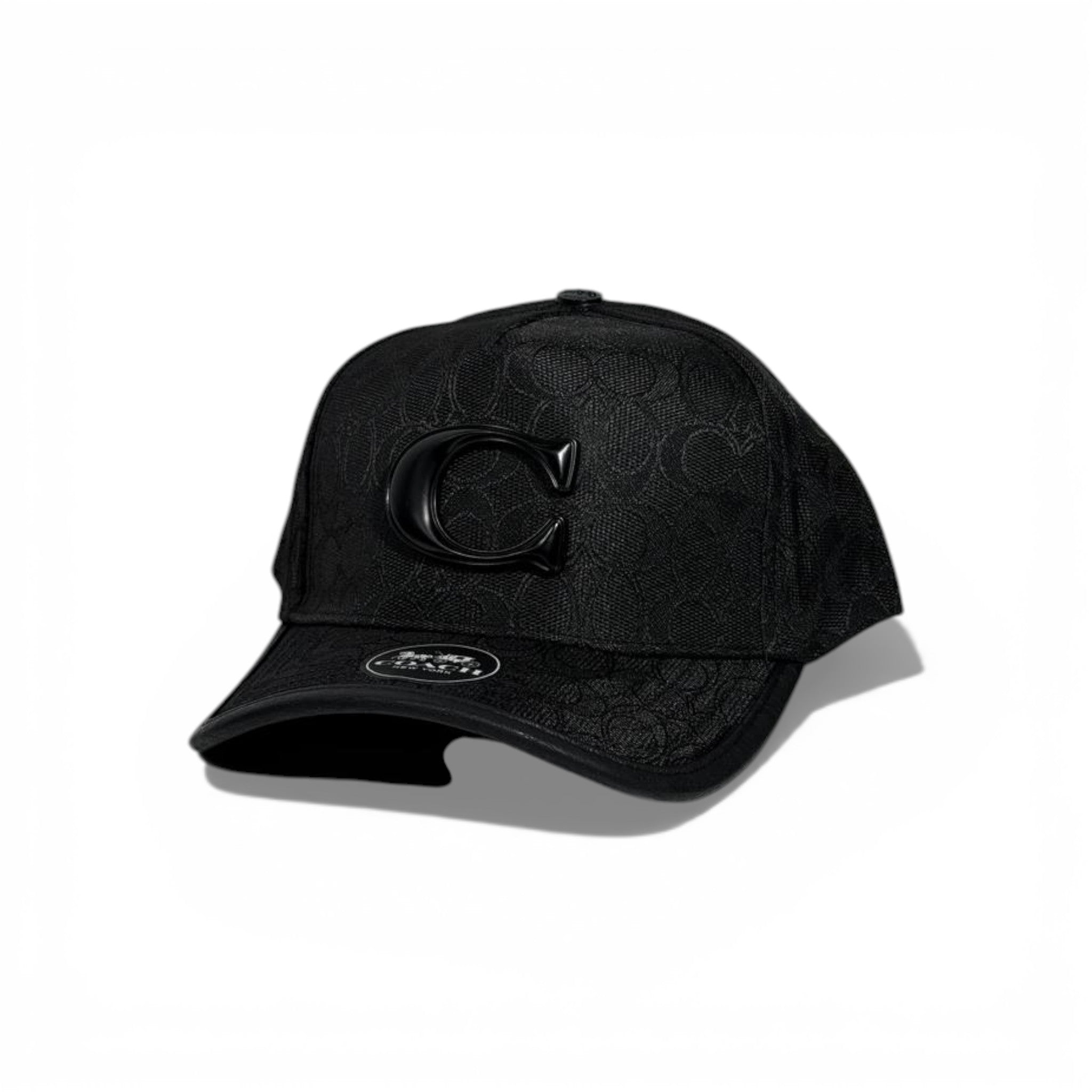 🖤 Coach Black Signature Cap with Iconic C Logo 🧢✨