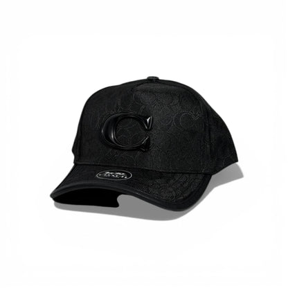 🖤 Coach Black Signature Cap with Iconic C Logo 🧢✨