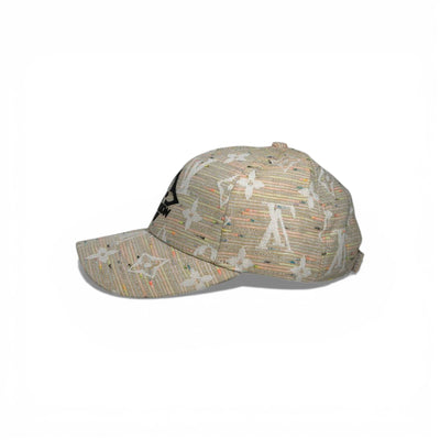🤍 Louis Vuitton Beige Monogram Cap with Paint Splash Effect 🎨🧢