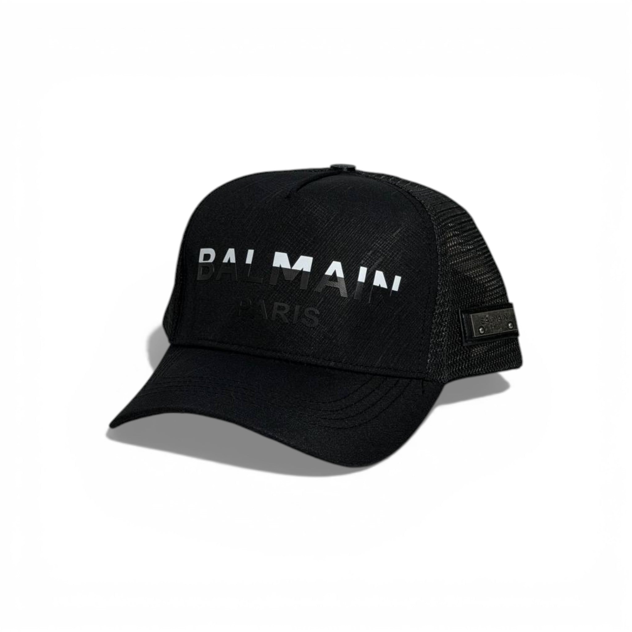 🖤 Balmain Paris Black Mesh Cap 🧢✨