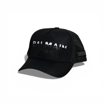 🖤 Balmain Paris Black Mesh Cap 🧢✨