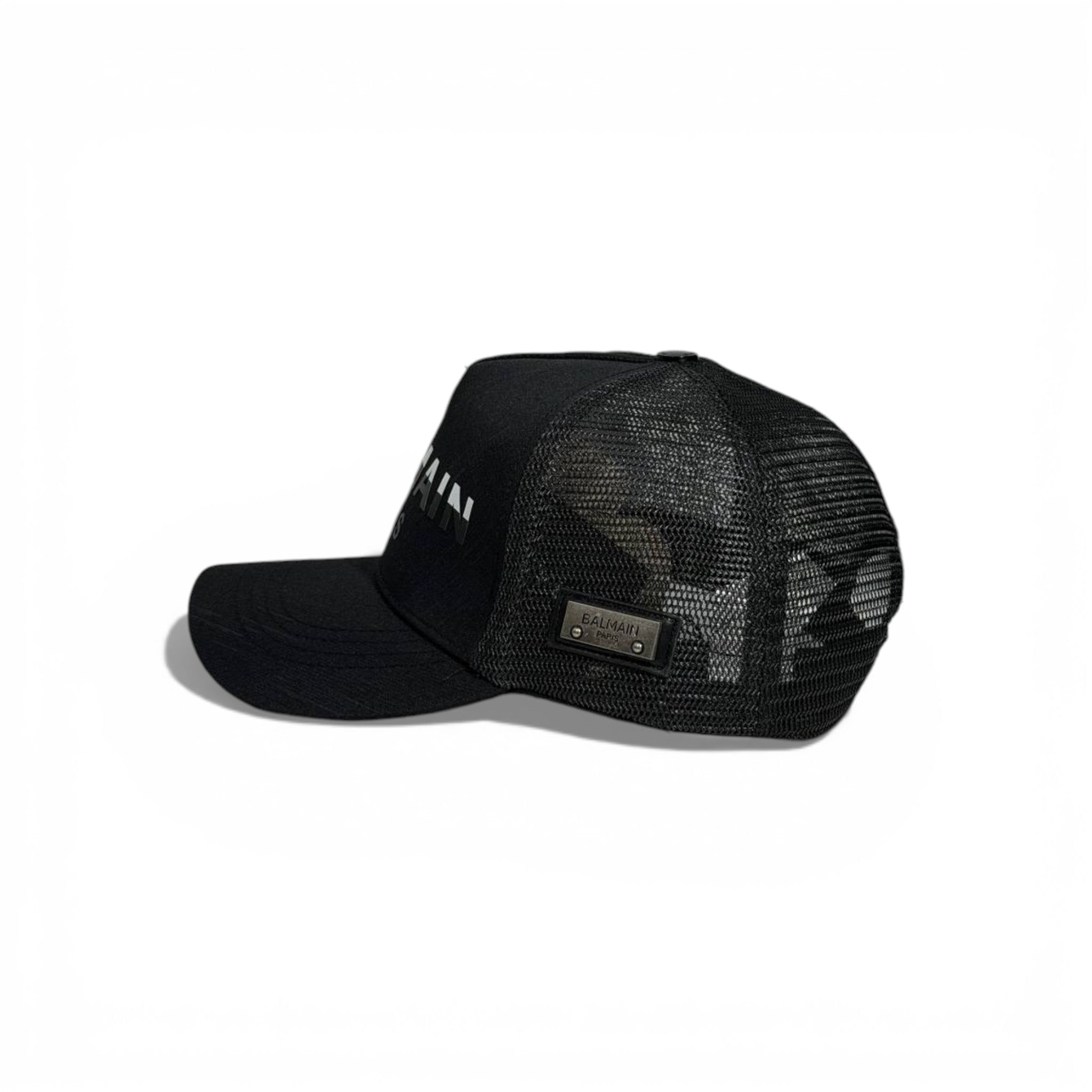 🖤 Balmain Paris Black Mesh Cap 🧢✨