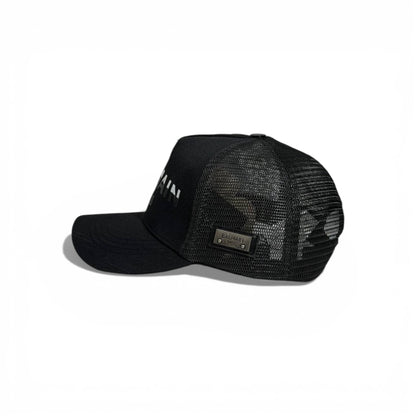 🖤 Balmain Paris Black Mesh Cap 🧢✨