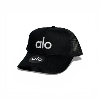 🖤 ALO Black Mesh Logo Cap 🧢✨