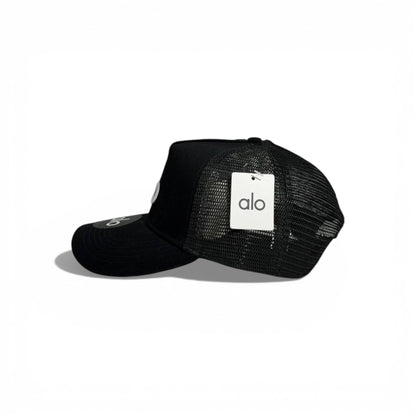🖤 ALO Black Mesh Logo Cap 🧢✨