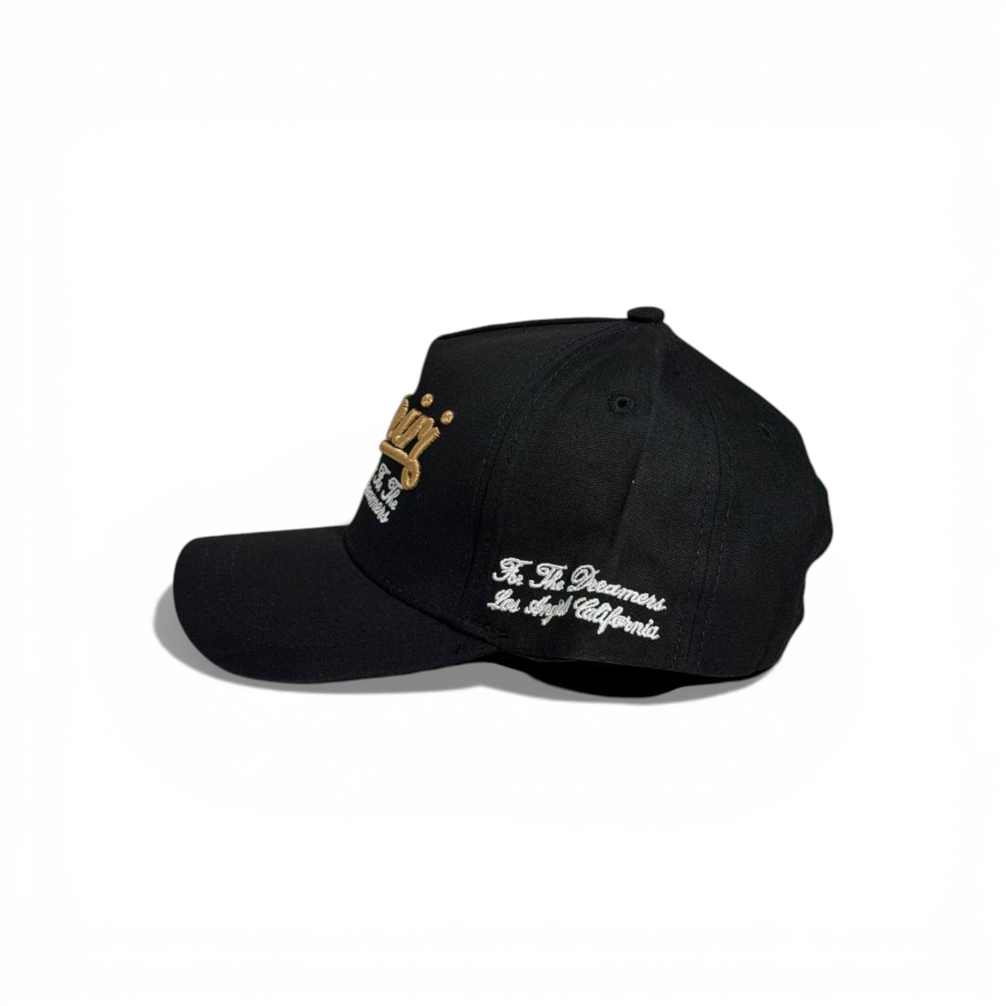 🖤✨ AMIRI Black Cap with Gold Script Logo 🧢🔥