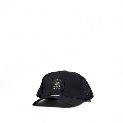 🖤 Armani Exchange A|X Black Trucker Cap – Minimalist Elegance 🧢