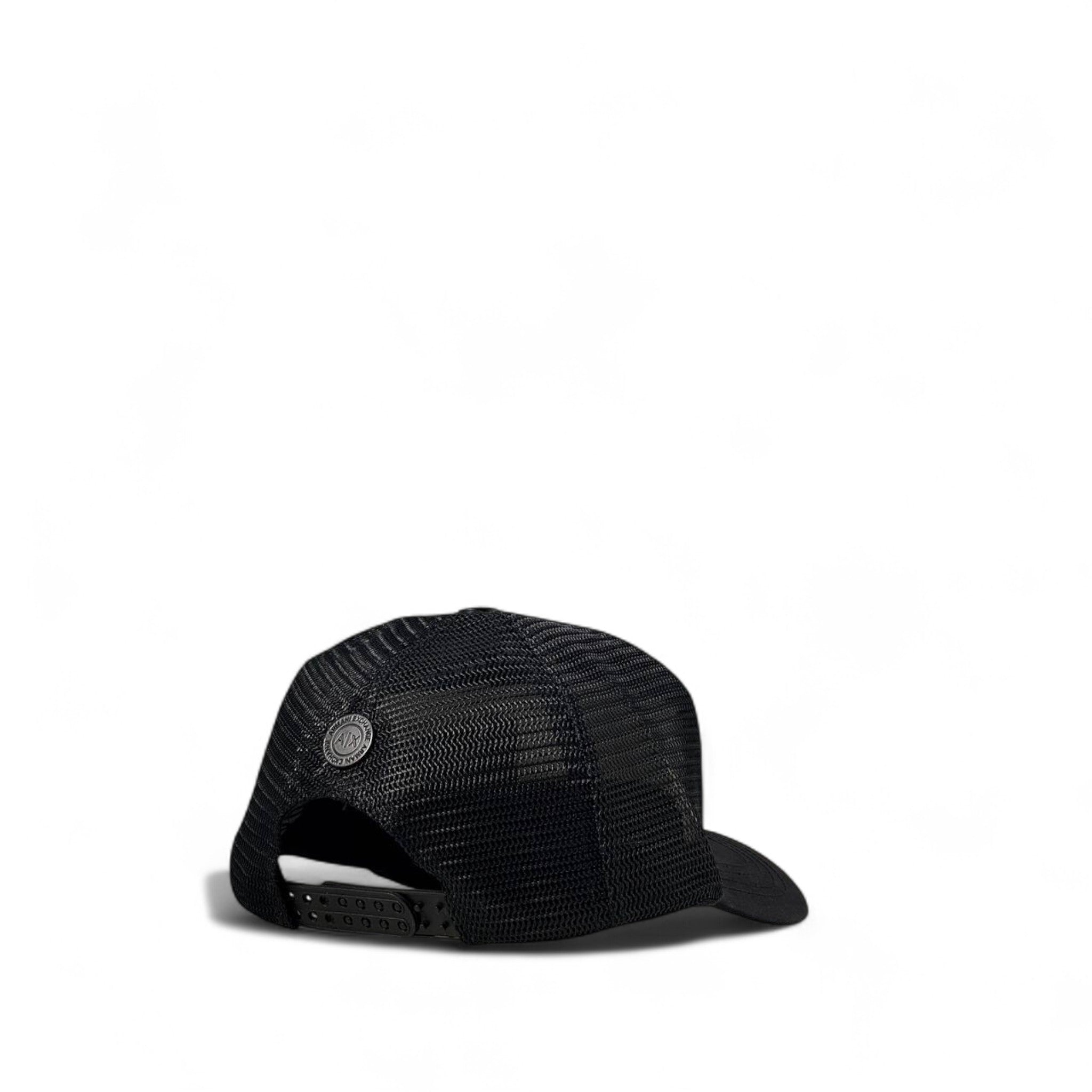 🖤 Armani Exchange A|X Black Trucker Cap – Minimalist Elegance 🧢