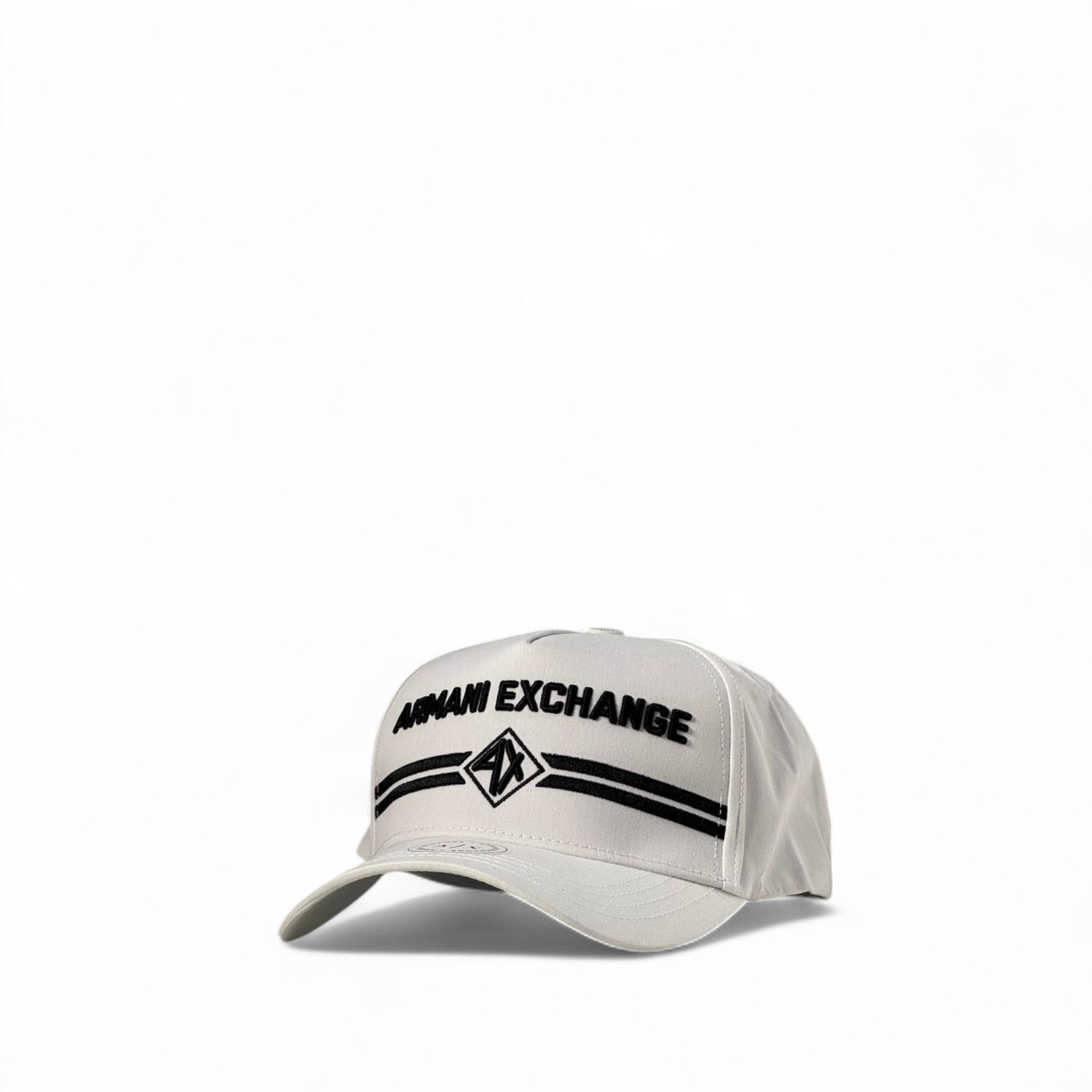 🤍 Armani Exchange White Cap – Bold Logo Edition with Black Detailing 🧢