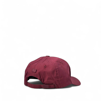 🍷 Armani Exchange Cap – Burgundy Edition with Black Logo & Stripes 🧢