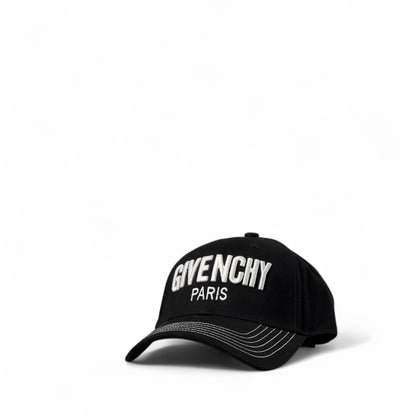 🖤 Givenchy Paris Cap – Classic Black with Bold White Embroidery 🧢