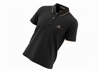 Loro Piana Black Textured Polo Shirt 🖤✨ Premium Classic Fit