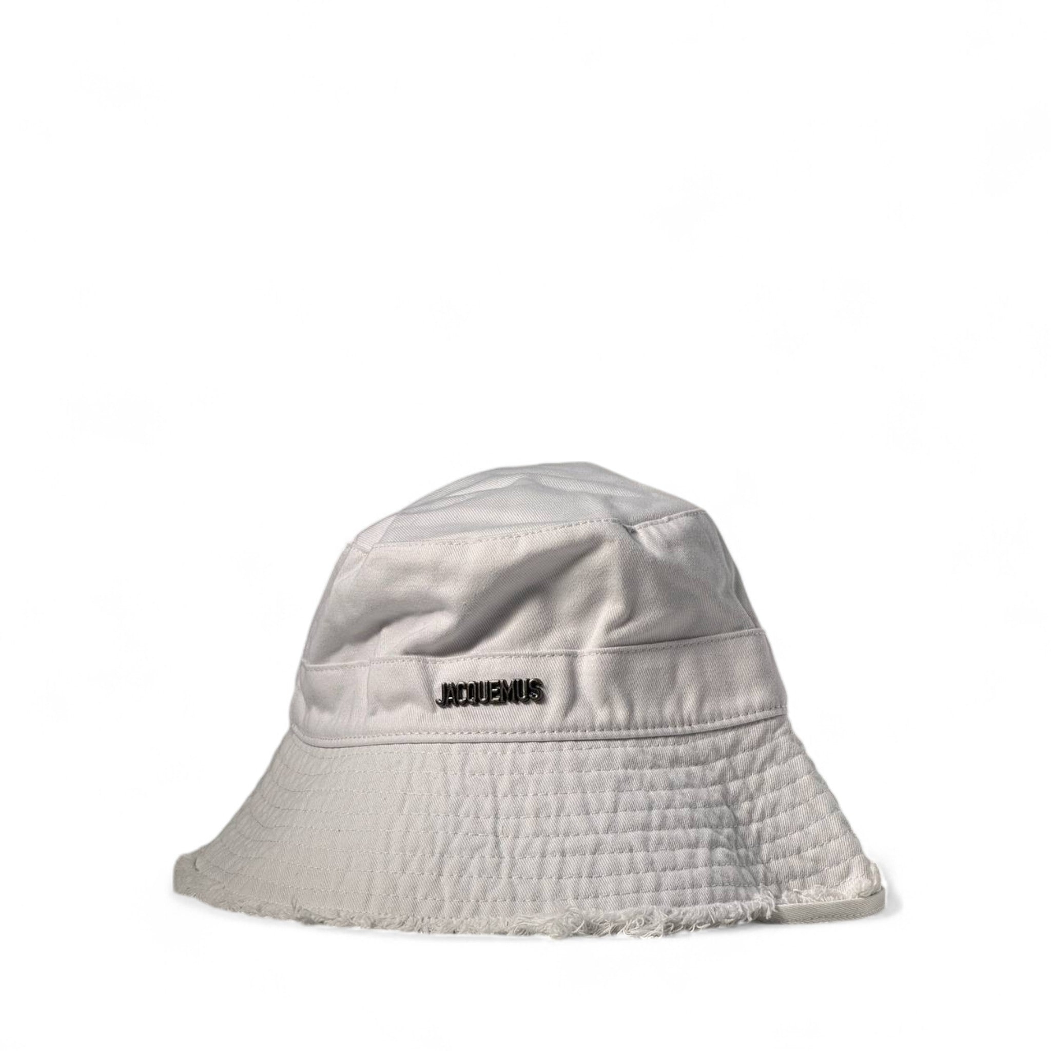 🤍 Jacquemus Off-White Quilted Bucket Hat – Minimal Luxe Vibe ☁️