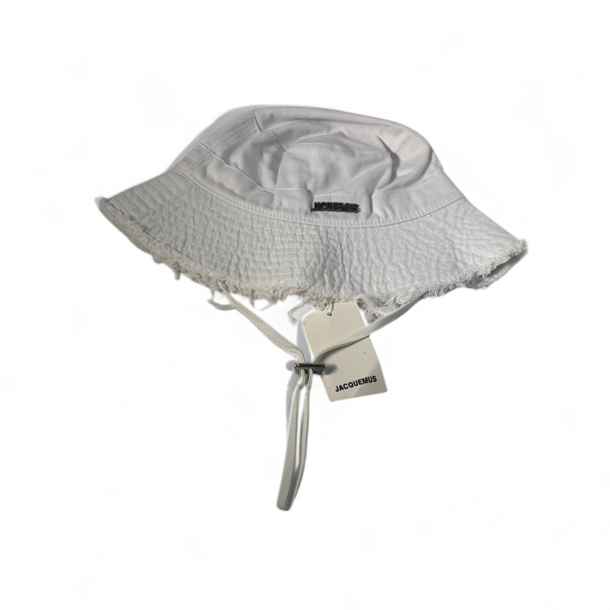 🤍 Jacquemus Off-White Quilted Bucket Hat – Minimal Luxe Vibe ☁️