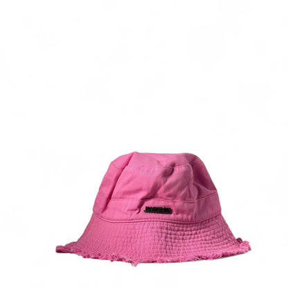 🎀 Jacquemus Pink Quilted Bucket Hat – Bold, Chic & Playful 💖