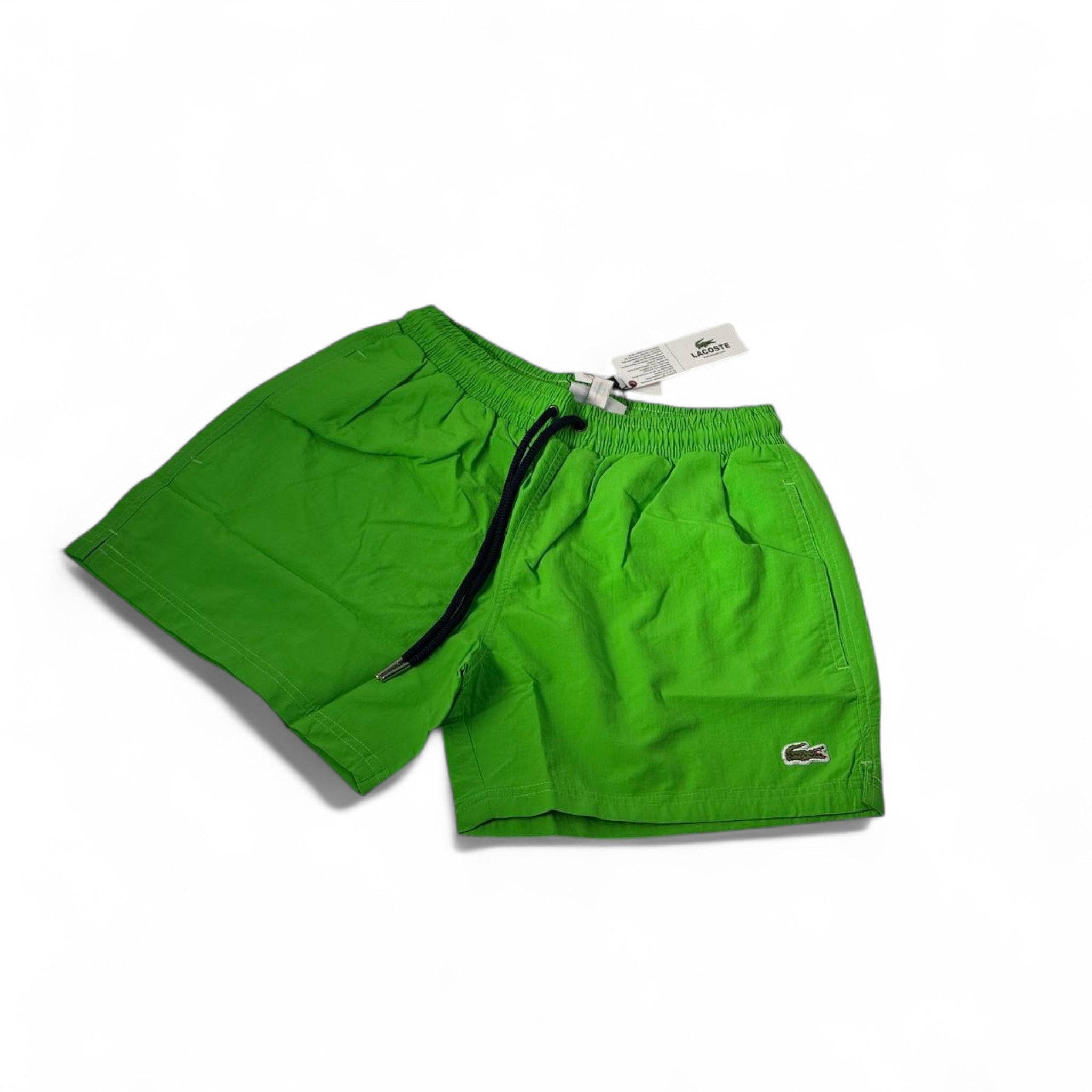 🍃 Lacoste Green Signature Swim Shorts – Effortless Summer Elegance