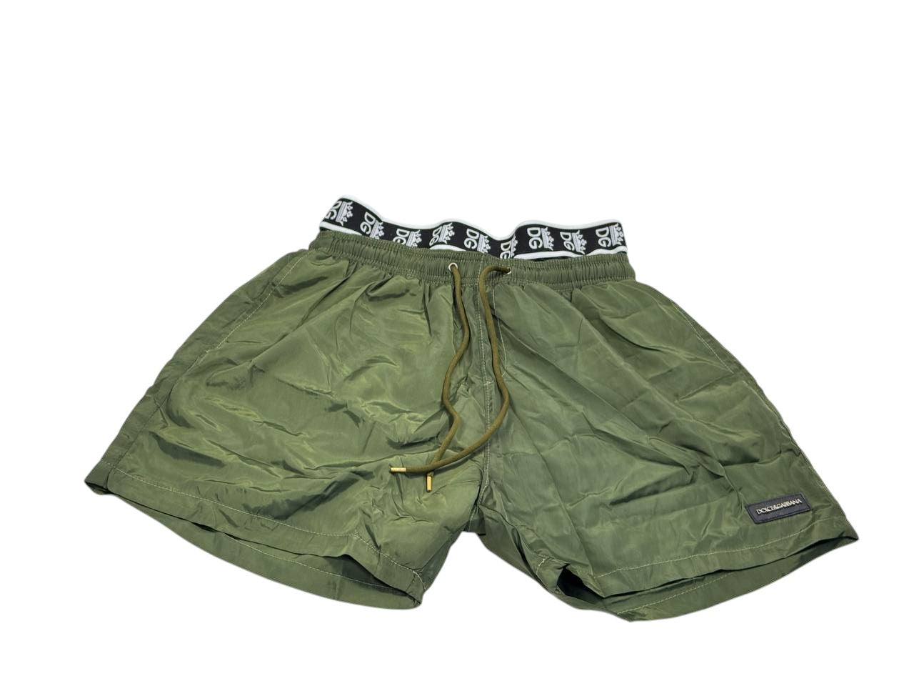 🫒 Dolce & Gabbana Olive Luxe Swim Shorts – Royal Comfort Edition