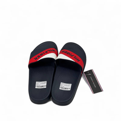 Tommy Hilfiger Colorblock Slides – Navy, Red & White