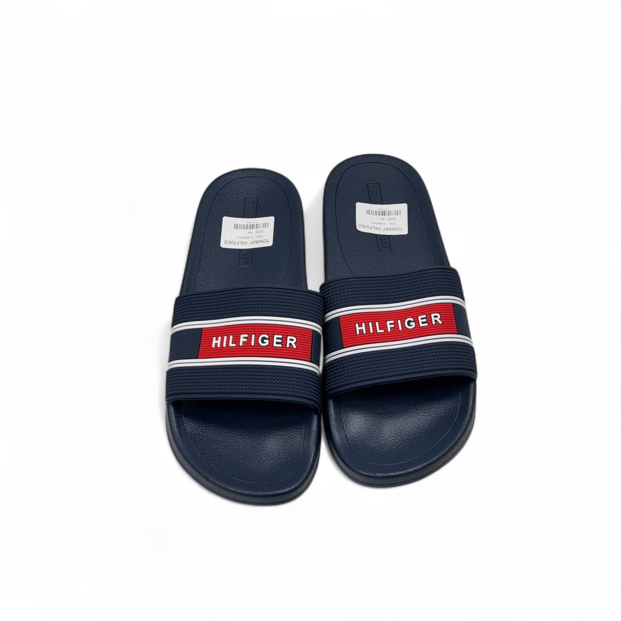 Tommy Hilfiger Striped Slides – Navy Red Iconic 🇺🇸🔥