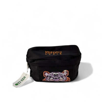 🔥 Kenzo Tiger Embroidered Belt Bag – Black Elegance 🐅🖤