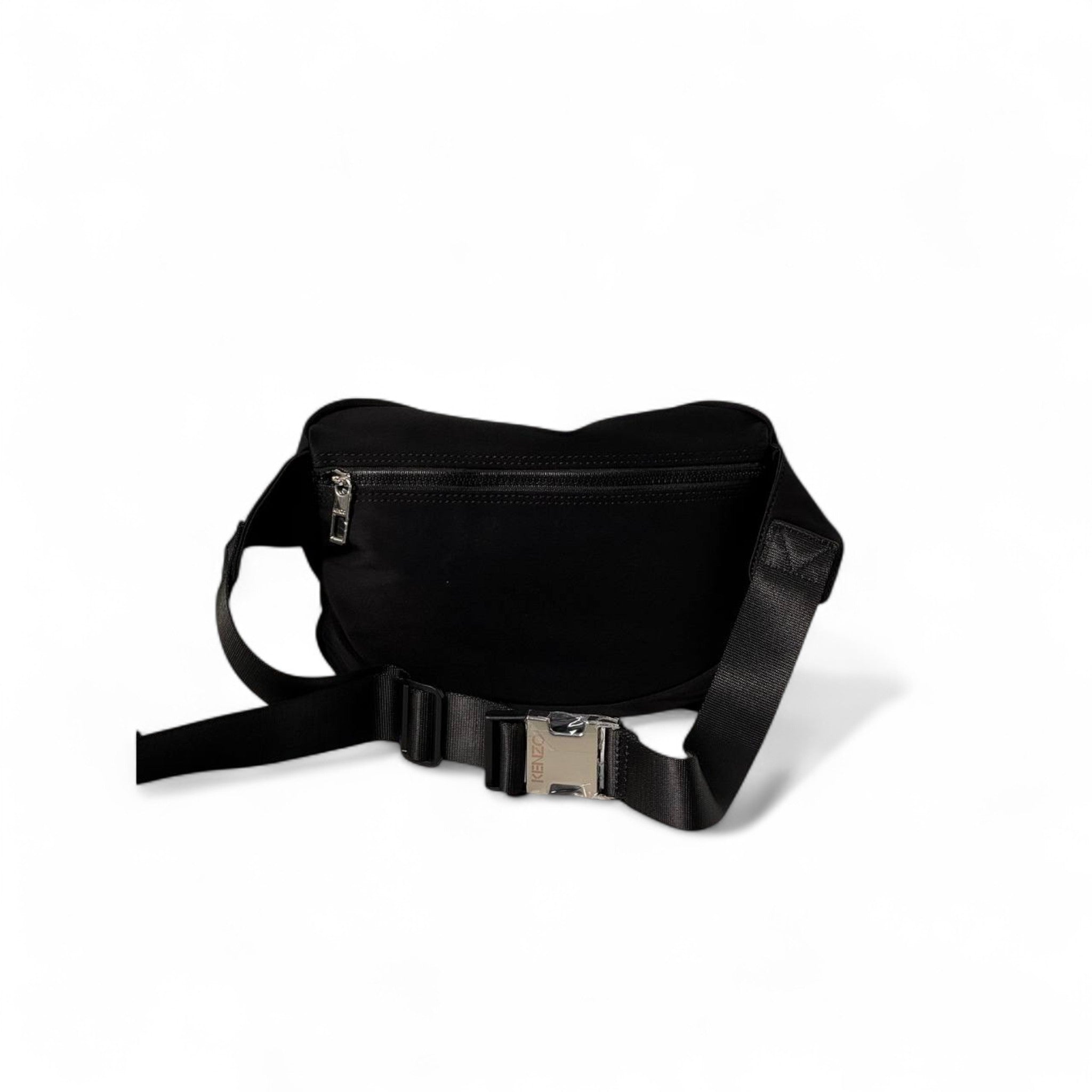 🔥 Kenzo Tiger Embroidered Belt Bag – Black Elegance 🐅🖤