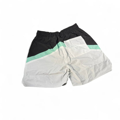 🖤 Rhude Colorblock Logo Swim Shorts – Black & Mint Vibes 🌊