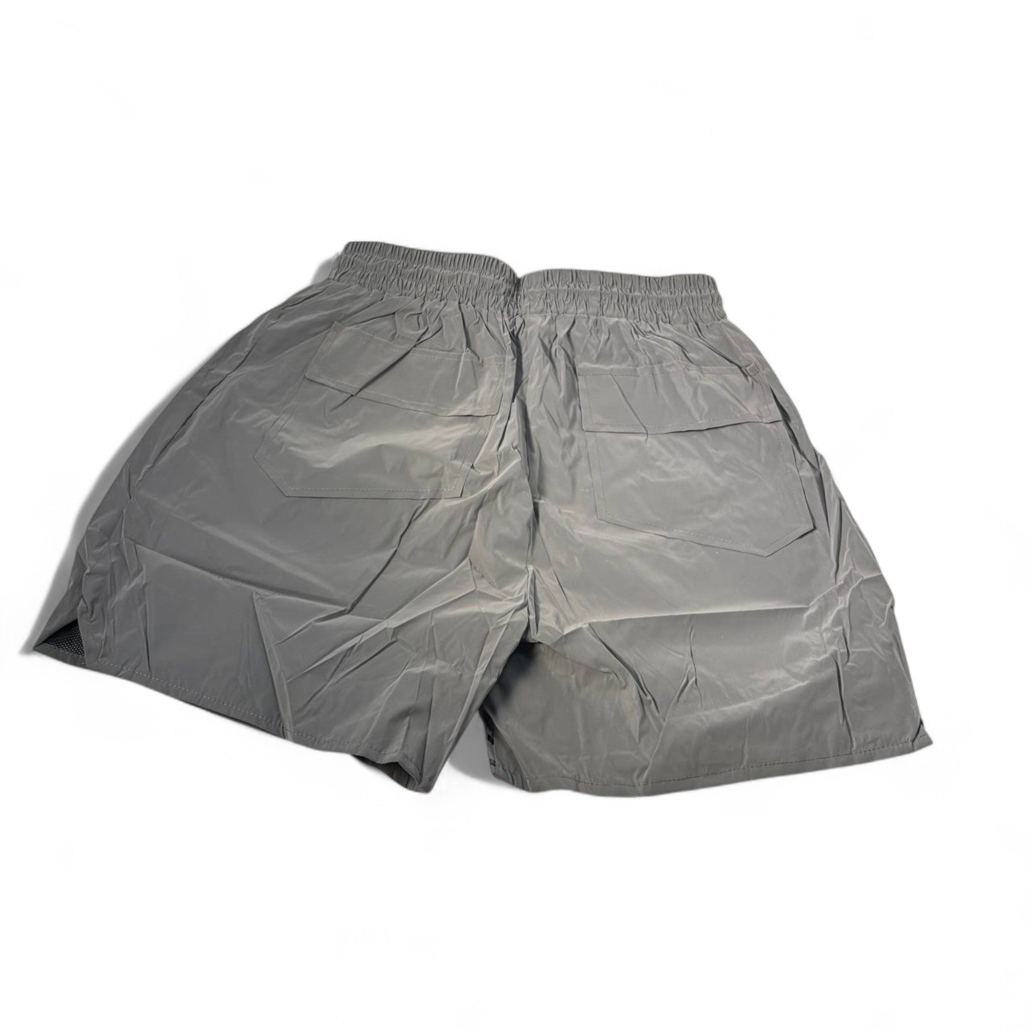 ⚫ Rhude Grey Reflective Swim Shorts – Urban Cool Edition 🌆🩳